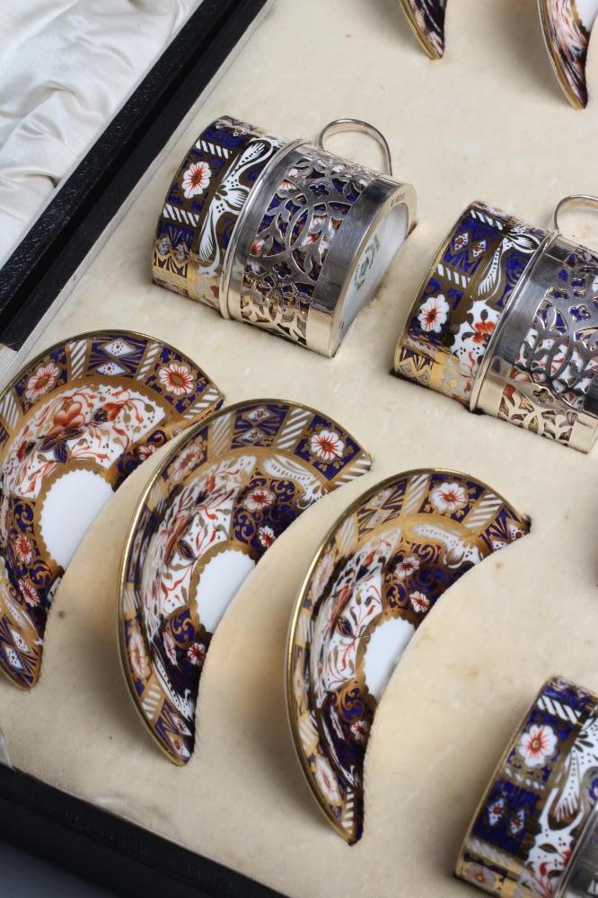 A ROYAL ALBERT CROWN CHINA IMARI PATTERN COFFEE SET Image