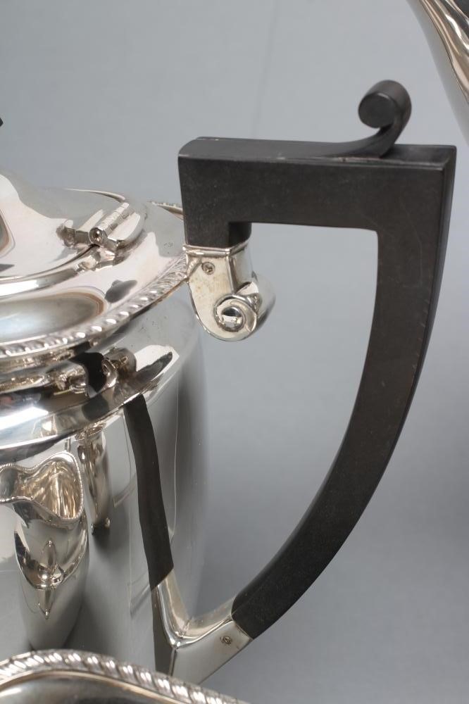 A FOUR PIECE SILVER TEA AND COFFEE SERVICE Image