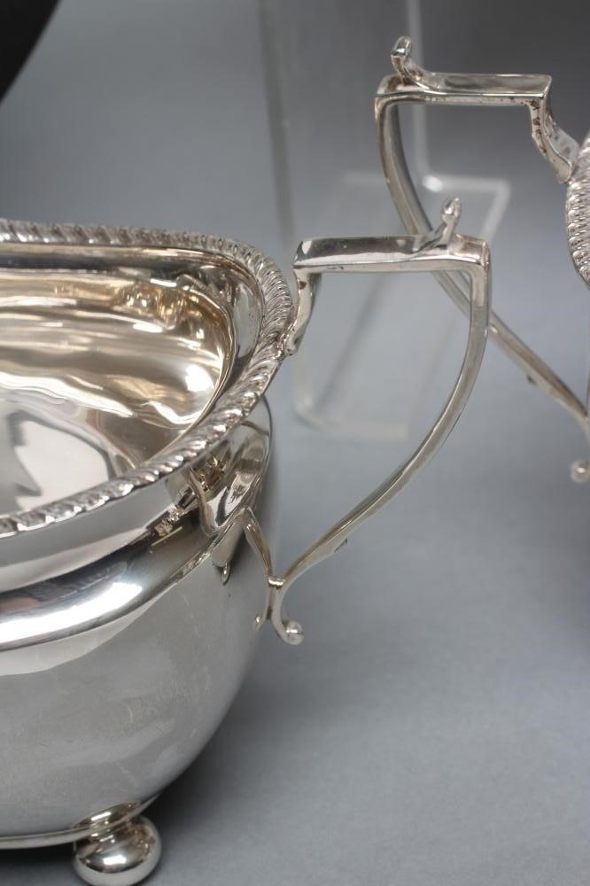 A FOUR PIECE SILVER TEA AND COFFEE SERVICE Image