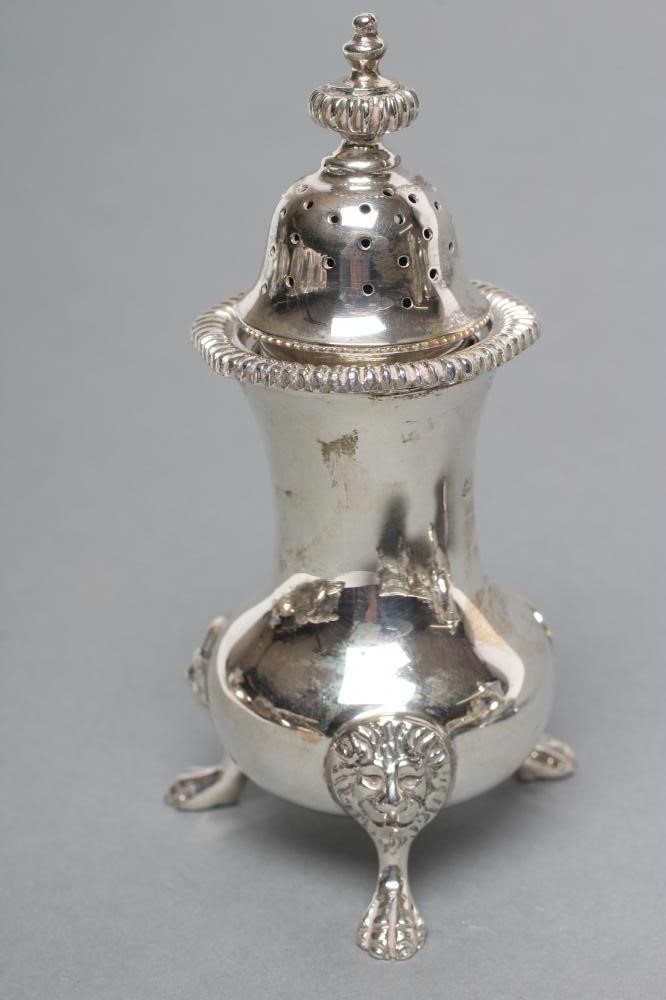 A FIVE PIECE SILVER GEORGIAN STYLE CRUET Image