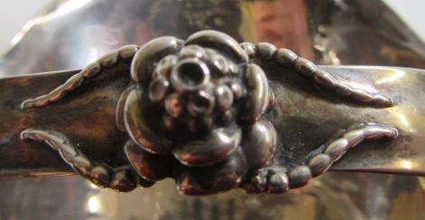 A GEORG JENSEN SILVER SMALL CANDY BASKET Image