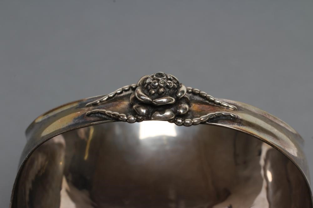 A GEORG JENSEN SILVER SMALL CANDY BASKET Image