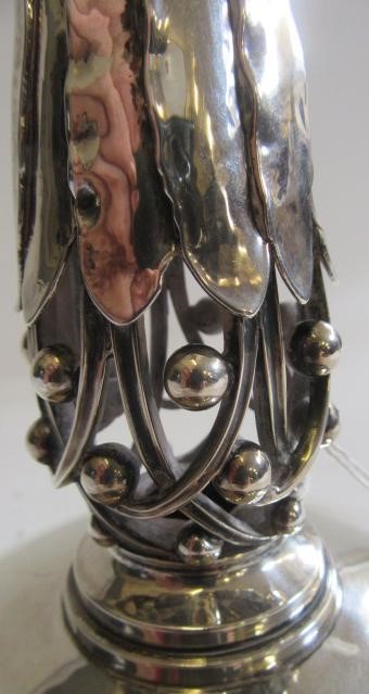 A GEORG JENSEN SILVER HIGH PEDESTAL TAZZA Image