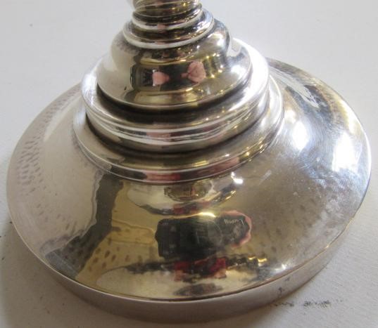 A GEORG JENSEN SILVER HIGH PEDESTAL TAZZA Image