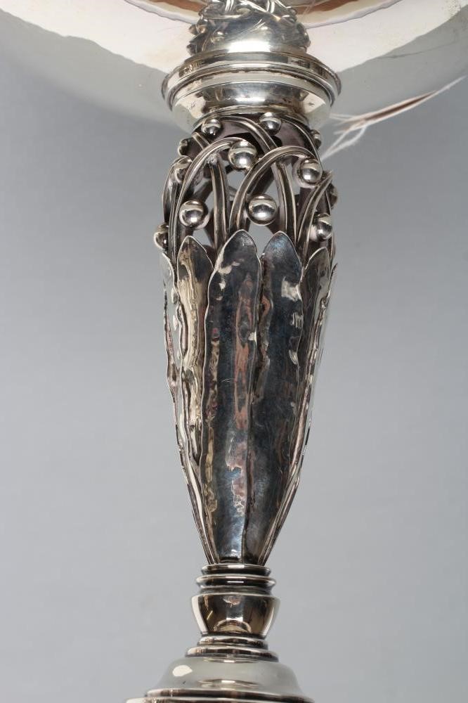 A GEORG JENSEN SILVER HIGH PEDESTAL TAZZA Image
