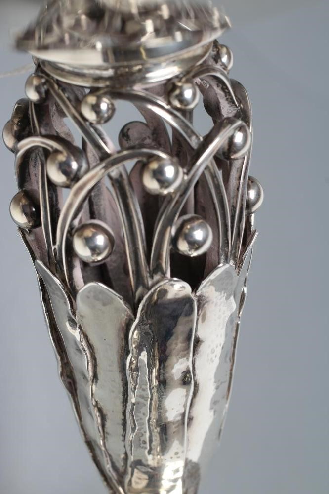 A GEORG JENSEN SILVER HIGH PEDESTAL TAZZA Image