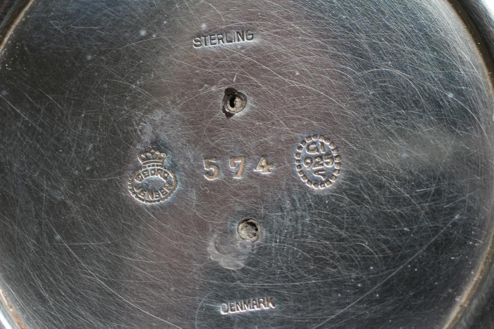 A GEORG JENSEN SILVER HIGH PEDESTAL TAZZA Image