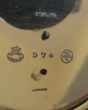 A GEORG JENSEN SILVER HIGH PEDESTAL TAZZA Image