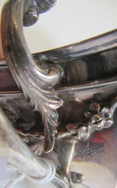 AN EDWARDIAN SILVER PEDESTAL SUGAR VASE Image