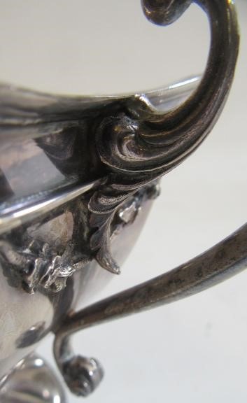 AN EDWARDIAN SILVER PEDESTAL SUGAR VASE Image