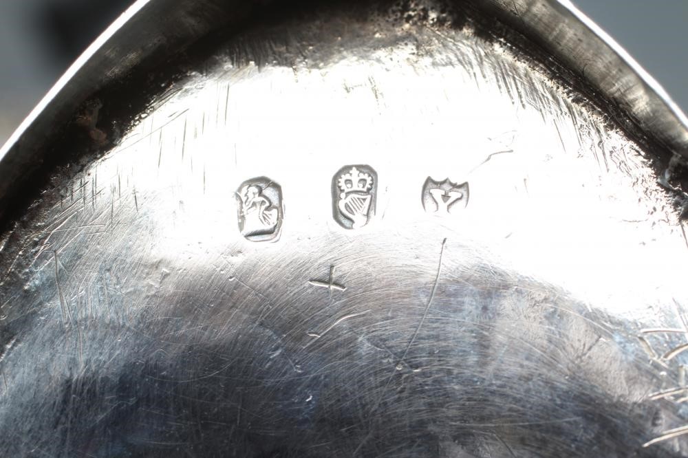 A LATE GEORGE III IRISH SILVER SUGAR BASKET Image