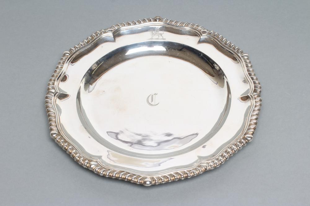 A GEORGE III SILVER PLATE Image