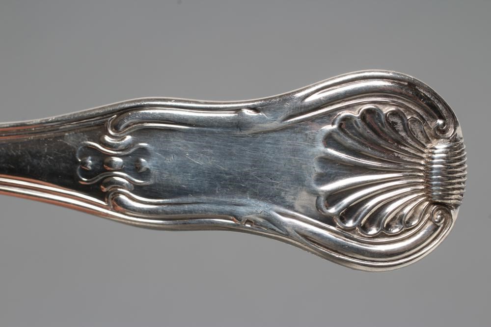 A LATE GEORGE III SILVER FISH SLICE Image