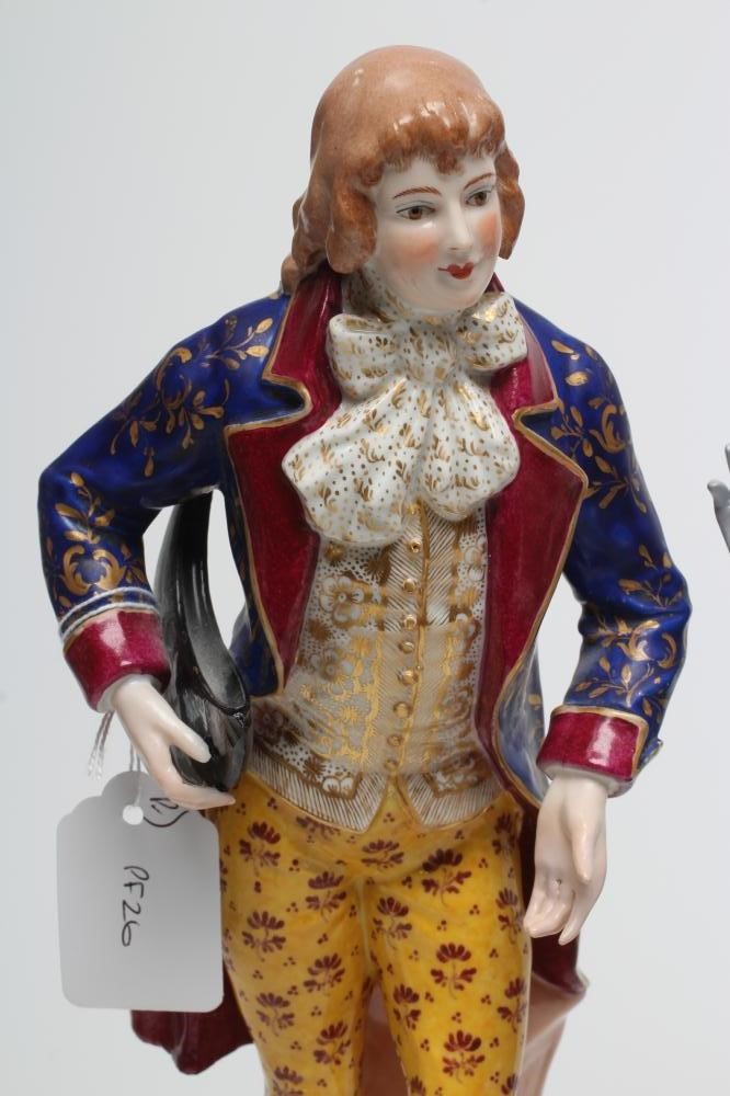 A PAIR OF FRENCH PORCELAIN FIGURES Image