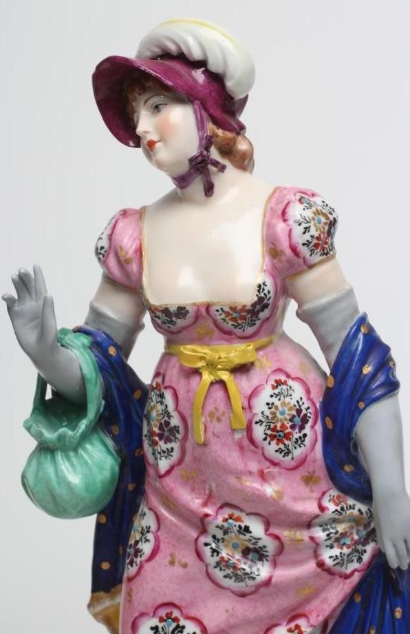 A PAIR OF FRENCH PORCELAIN FIGURES Image