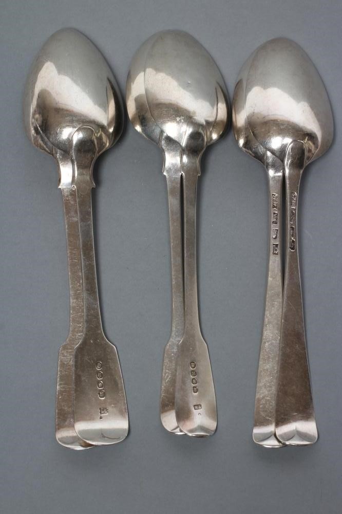 A PAIR OF GEORGE III SILVER OLD ENGLISH PATTERN TABLESPOONS Image