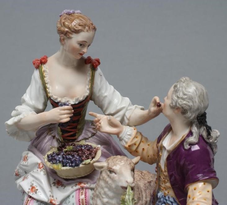 A MEISSEN PORCELAIN FIGURE GROUP Image
