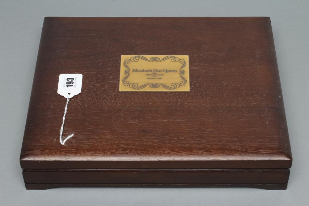 A SET OF TWENTY FIVE SILVER "STAMPS" celebrating 25 years of the reign of Queen Elizabeth II Image