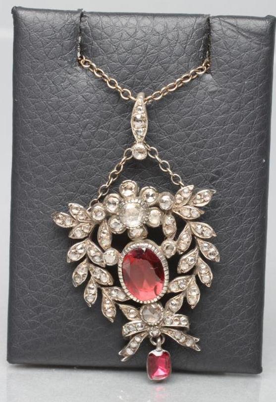 A VICTORIAN DIAMOND PENDANT Image