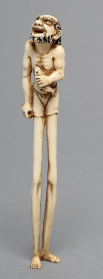 A JAPANESE IVORY OKIMONO NETSUKE Image