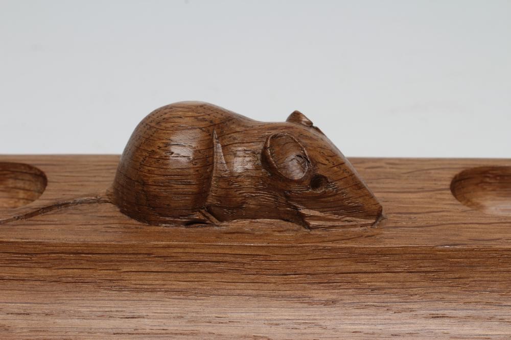 A ROBERT THOMPSON OAK DESK STAND Image