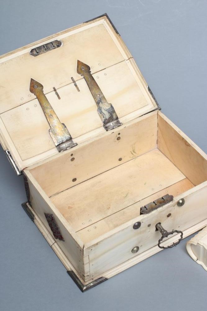 AN IVORY OBLONG BOX Image