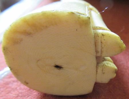 TWO CARVED IVORY FIGURES Image