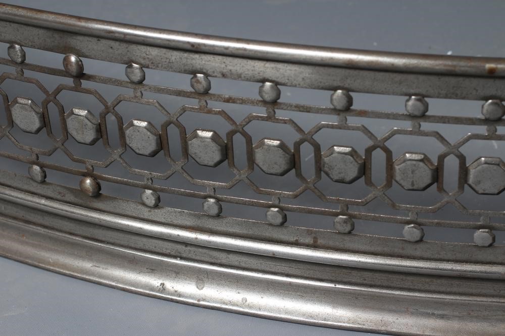 A GEORGIAN CUT STEEL FIRE FENDER Image