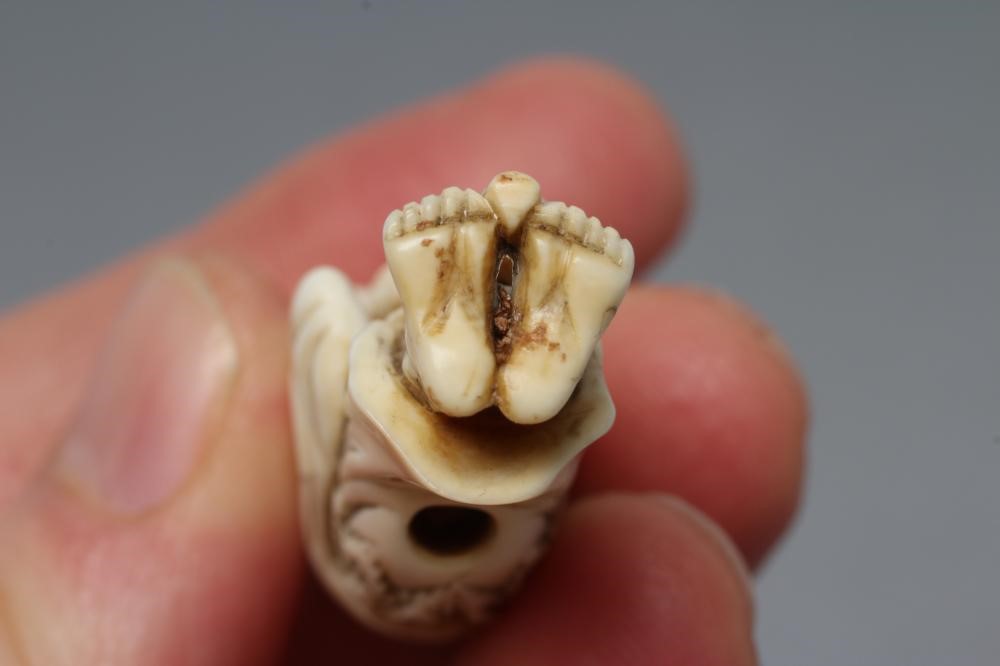 A JAPANESE IVORY NETSUKE Image