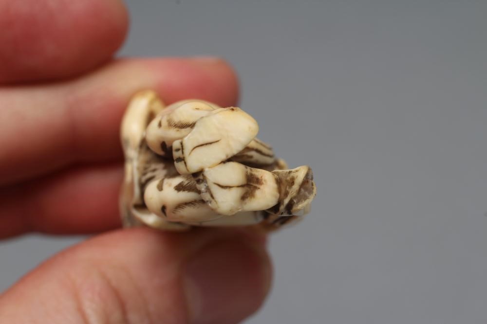 A JAPANESE IVORY NETSUKE Image