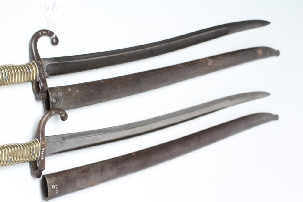 TWO FRENCH YATAGHAN SWORD BAYONETS for the Chassepot Image