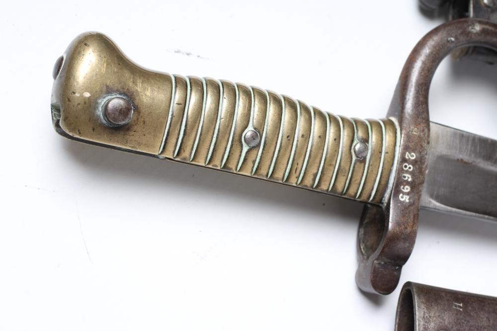 TWO FRENCH YATAGHAN SWORD BAYONETS for the Chassepot Image