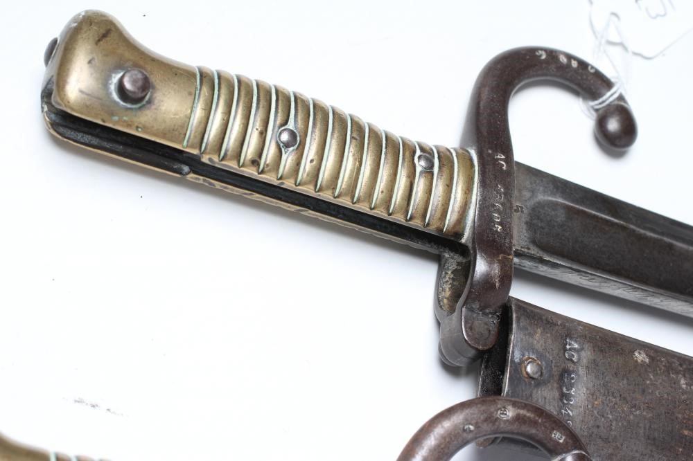 TWO FRENCH YATAGHAN SWORD BAYONETS for the Chassepot Image