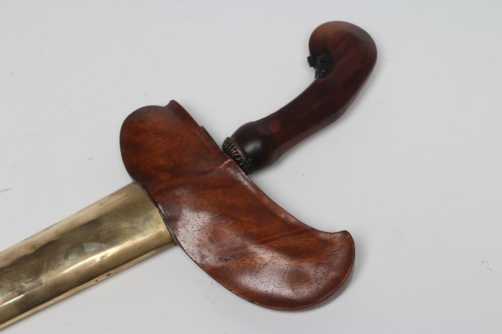 A MALAY KRIS with 14 1/2" laminated blade Image