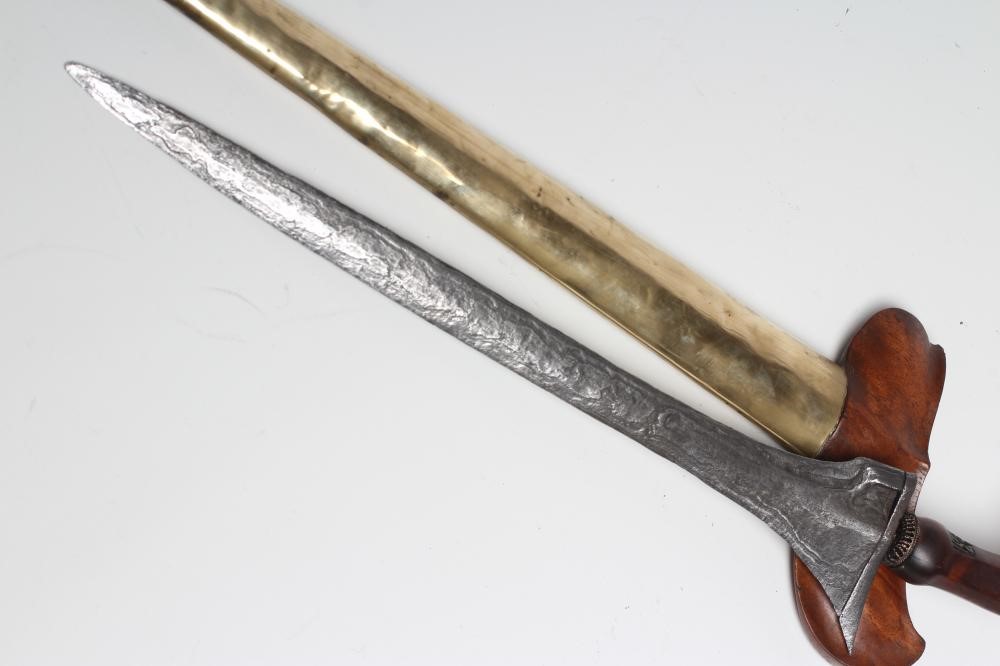 A MALAY KRIS with 14 1/2" laminated blade Image