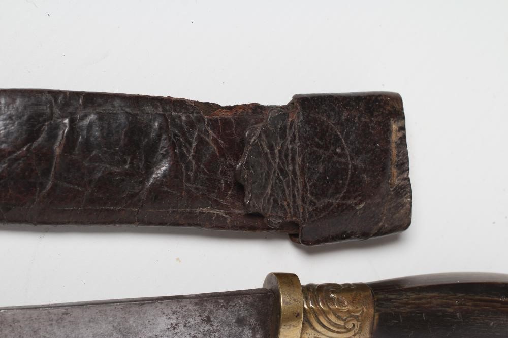 A CHINESE SMALL SWORD with 16 1/2" curved blade Image