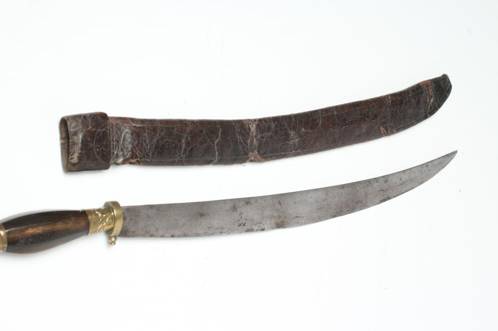 A CHINESE SMALL SWORD with 16 1/2" curved blade Image