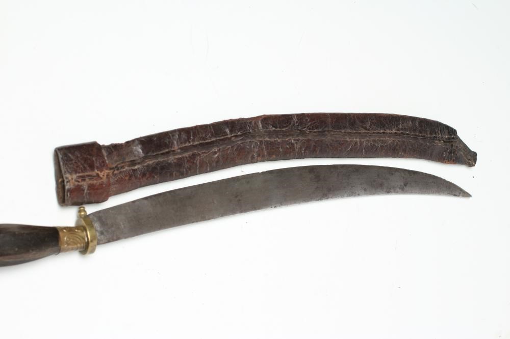 A CHINESE SMALL SWORD with 16 1/2" curved blade Image