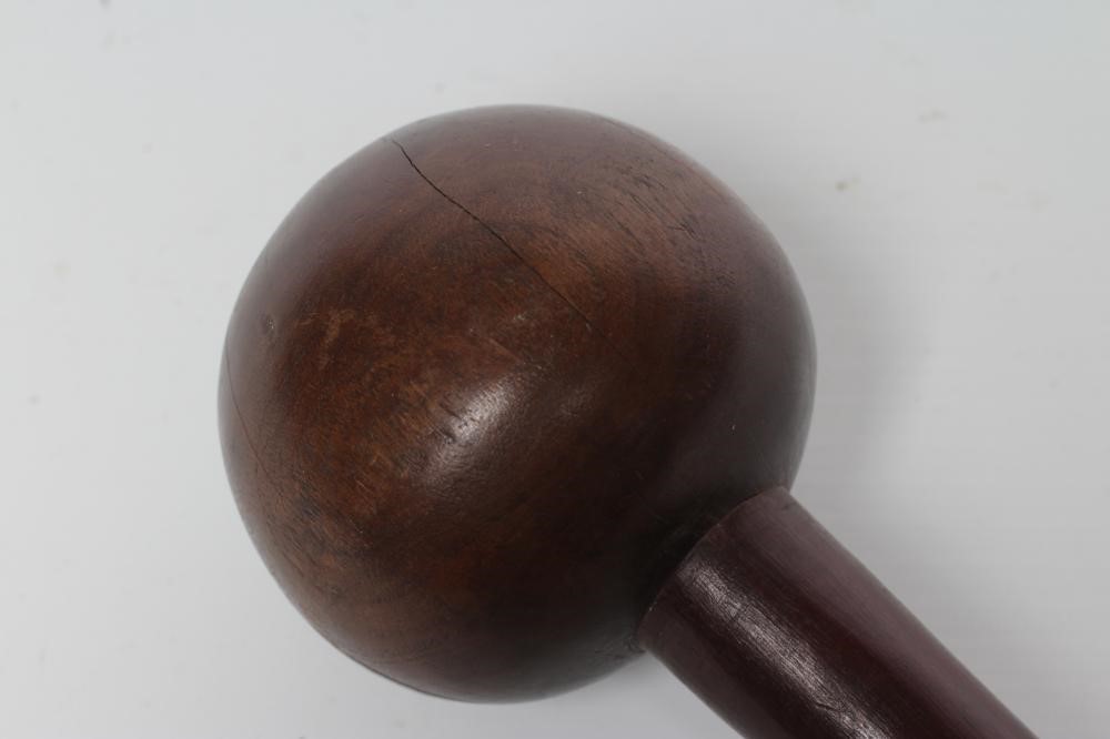 A LARGE ZULU KNOBKERRIE with spherical head and long cylindrical shaft Image