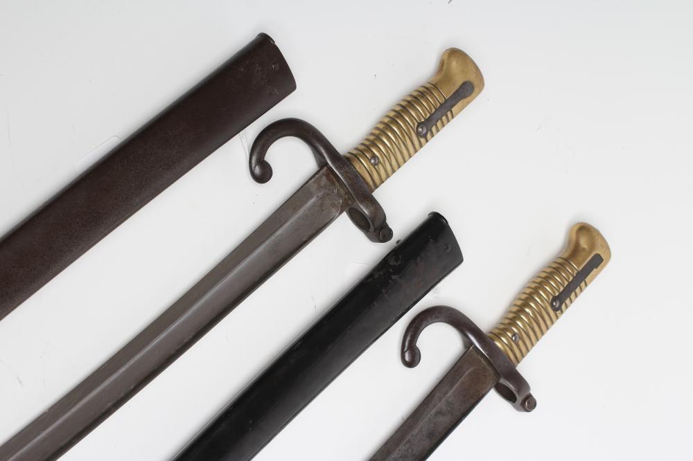 TWO FRENCH YATAGHAN SWORD BAYONETS Image