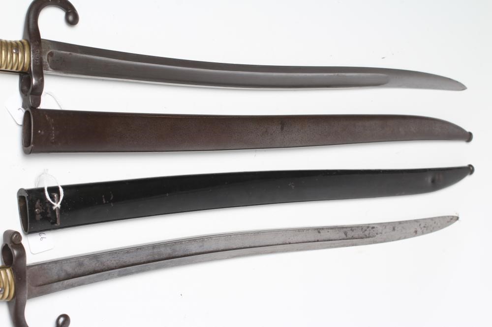 TWO FRENCH YATAGHAN SWORD BAYONETS Image