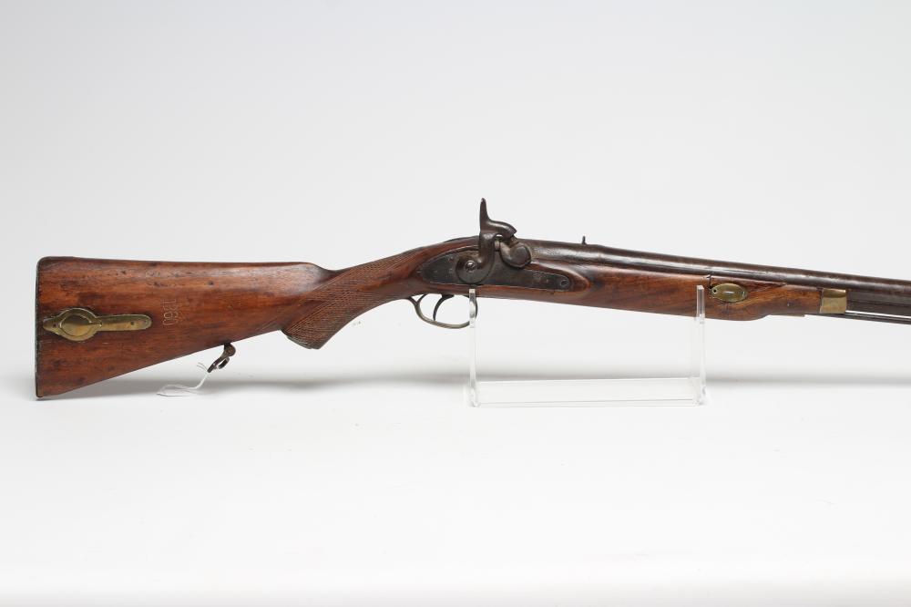 A PERCUSSION MUSKET with 41 1/4" barrel Image