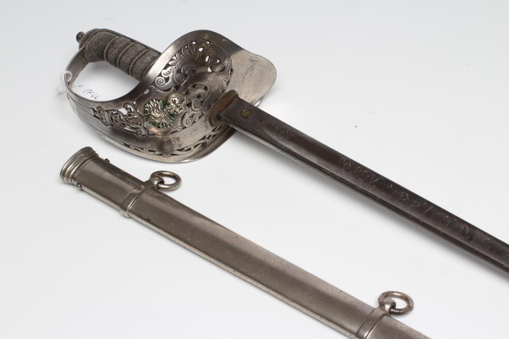 AN 1897 PATTERN OFFICER'S SWORD FOR THE ROYAL NORTHUMBERLAND FUSILIERS Image