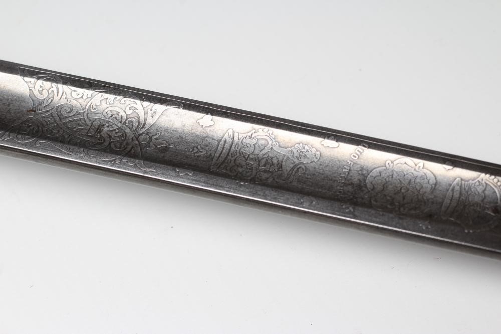 AN 1897 PATTERN OFFICER'S SWORD FOR THE ROYAL NORTHUMBERLAND FUSILIERS Image