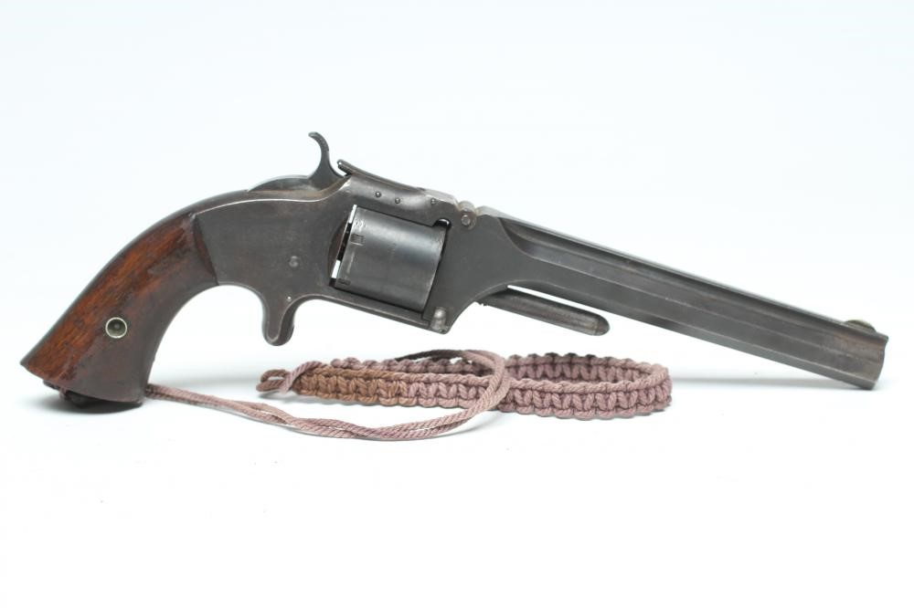 A .30 SMITH & WESSON RIMFIRE 6 SHOT REVOLVER with 6" octagonal rifled barrel Image