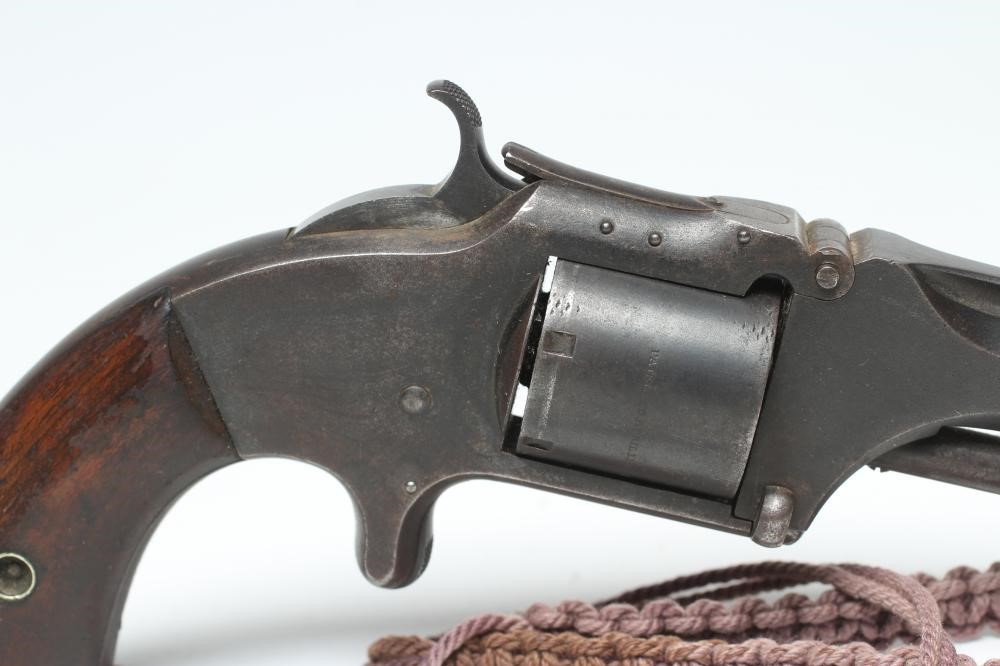 A .30 SMITH & WESSON RIMFIRE 6 SHOT REVOLVER with 6" octagonal rifled barrel Image