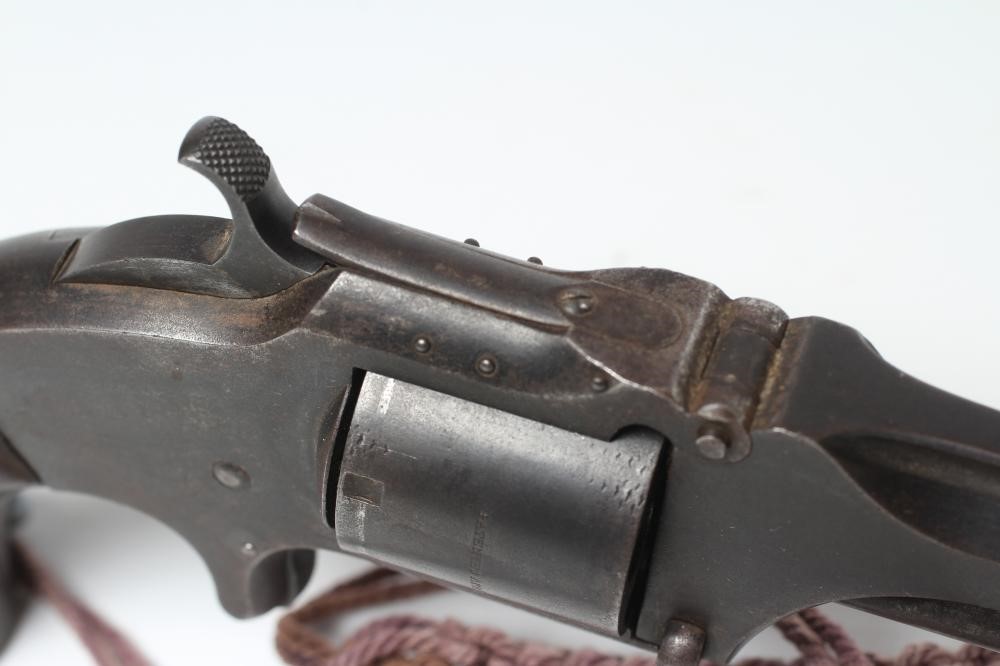 A .30 SMITH & WESSON RIMFIRE 6 SHOT REVOLVER with 6" octagonal rifled barrel Image