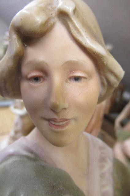 A LARGE ROYAL DUX FIGURAL VASE Image