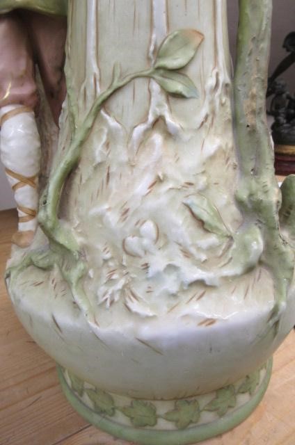 A LARGE ROYAL DUX FIGURAL VASE Image