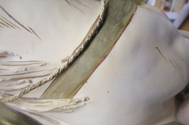 A PAIR OF ROYAL DUX EQUESTRIAN HAWKING FIGURES Image